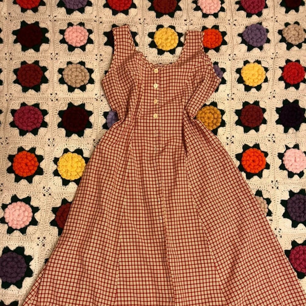 vintage gingham dress